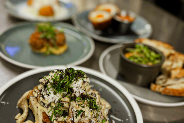 Small plates of food